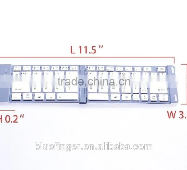 Wireless Bluetooth 3.0 Universal Aluminum Folding Keyboard for Smartphones - for Iphone, Htc,Samsung GALAXY Note 3/Samsung GAL photo-6