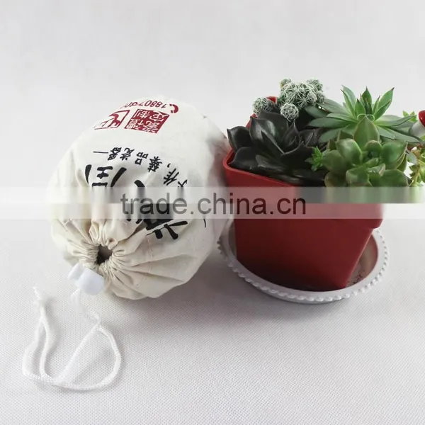 Eco-friendly Canvas Round Bottom Drawstring Bag for Packing photo-4