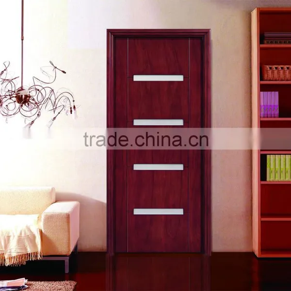 Economic White Oak Timber Glass Interior Soundproof Door photo-3