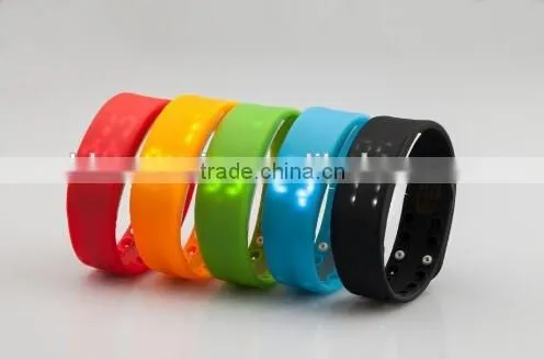 6 Color Smart Sports Bracelet Original Fitbit Flex Health Records Pedometer Step Counter Thermometer Wireless photo-6