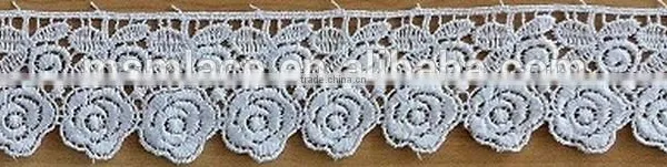 Design best sell chemical garment lace trimming fabric