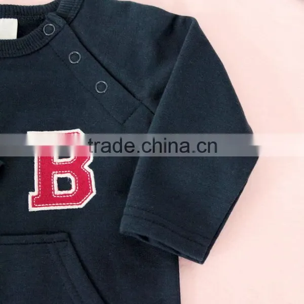 2016 Fashion Boy Baby Romper Clothes With Chest Print Letter photo-3