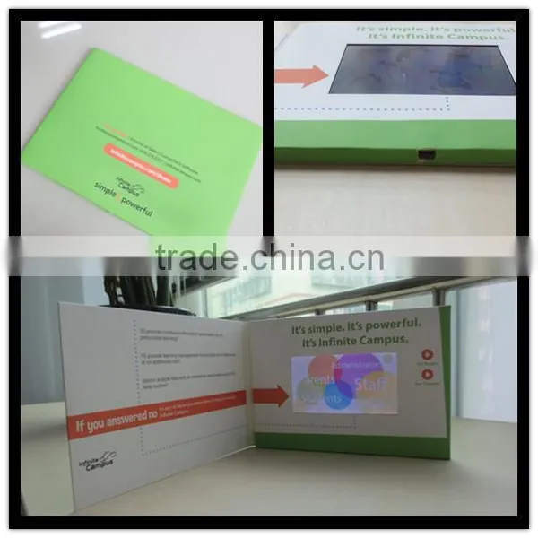 Promotional LCD Video Greeting Card for Brochure Advertising Player