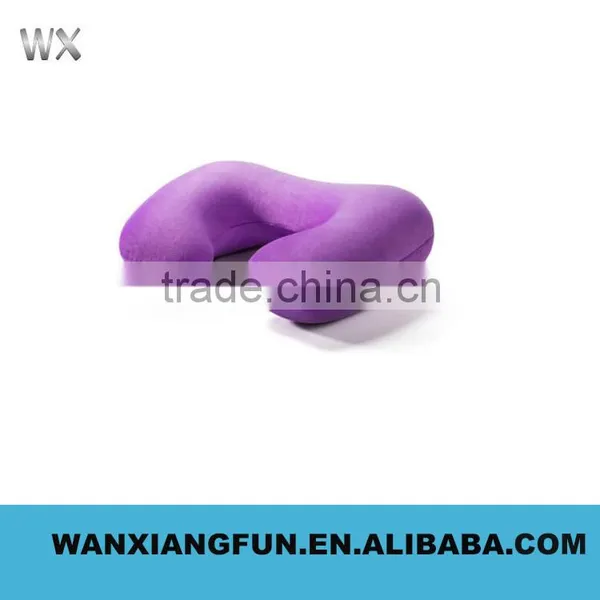 ECO - Friendly 5 Solid Colors Flocking Inflatable Neck Pillow photo-6