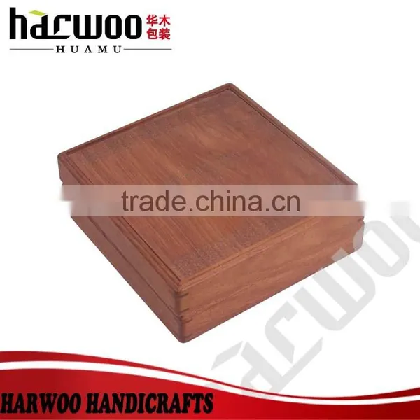 Custom Unpainted Solid Wooden Wine Box photo-5