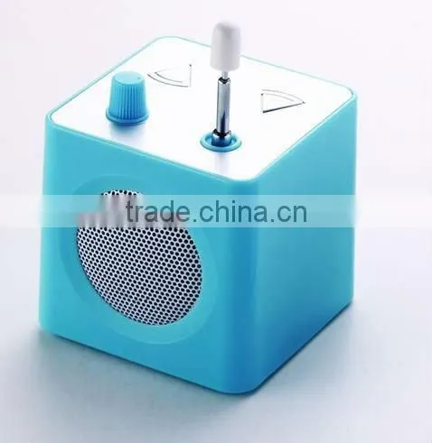 Mini Portable Cube FM Radio With Speaker