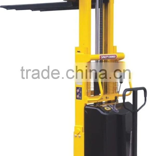 Mini Residential Structural Steel Semi Electric Forklift photo-2