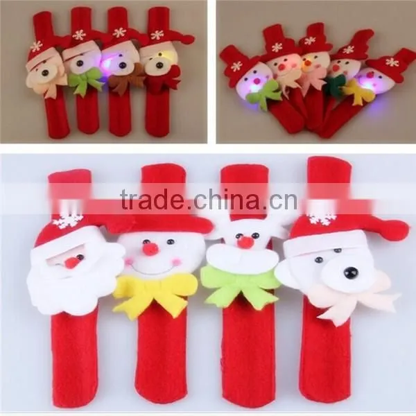 Christmas Decoration Santa Claus Bracelet Christmas Slap Led Bracelet photo-6