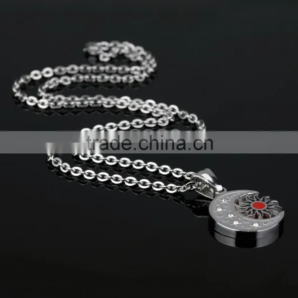 Wholesale Fashion Pendant Bulk Stainless Steel Apollo Sale Sun Necklace With Moon photo-2