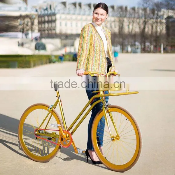 Aluminum Alloy Basket Onebody With Alloy Fixie Handlebar Fixie Single Speed Bicycle Parts photo-4