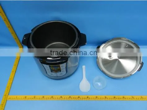 SAA 6L 1000W Basic Cheap 4 Digital Display Stainless Steel Housing Electric 8 Cooking Functions Electric Pressure Cooker photo-3
