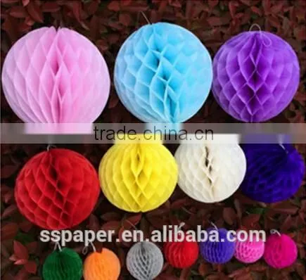 Big Tissue Paper Christmas Decoration Paper Honeycomb Ball for Latest Wedding Decoration photo-2