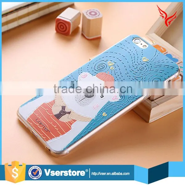 Wholesale Hot Candy Color Plastic Mobile Phone Cover Case for Iphone 6 6s Soft Silicon 3D Print Relief Designer Phone Cases photo-4
