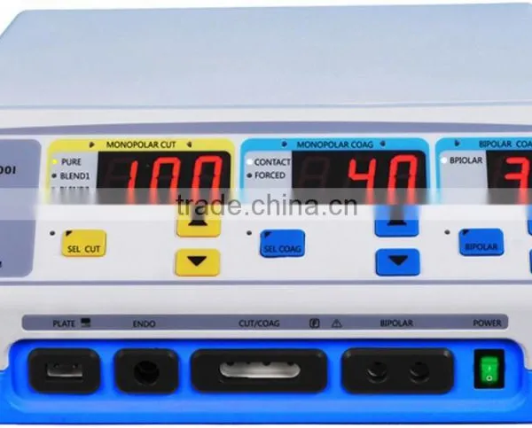 MCS-2000I Electrosurgical Instruments With Bipolar Forceps and Electrosurgical Generator Six Modes 300W Electrosurgical Unit