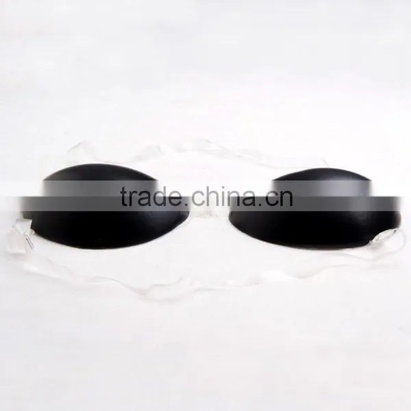 Ideal Fashions Waterproof Lace Soft Wholesale Silicone Adhesive Bra For Swimsuit Underwear Sexy Silicone Bra F Cup Black Silicon photo-2