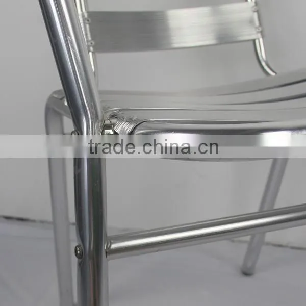 Good Quality Ourdoor Garden Dining Aluminum Stacking Alloy Chair YC001 photo-2