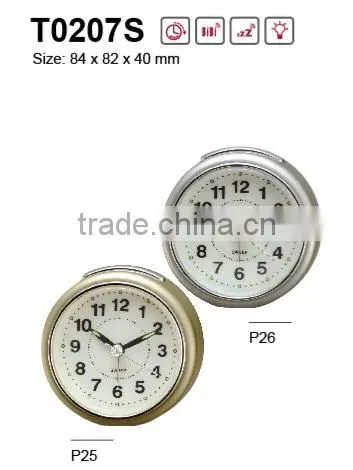 Round Shape Hand Size Silent Sweep Alarm Clocks photo-5