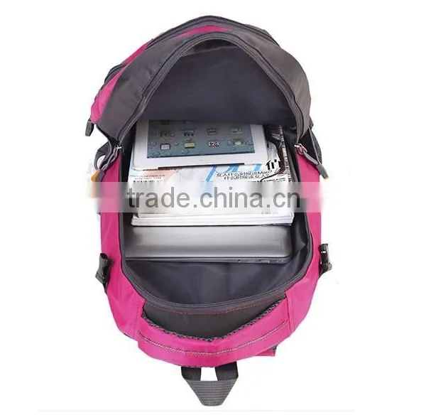 Peach Color Travel Camping Girls Backpack Bags BB011 photo-5