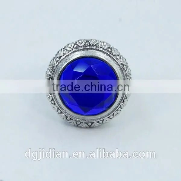 Fashion Custom Finger Ring With Black Stone photo-3