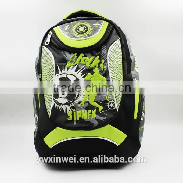 The Fashion Sport Backpack With Football Printing for Boys