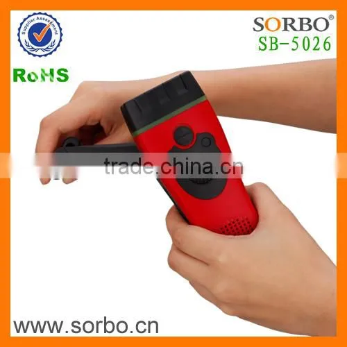 Portable Hand Crank FM Radio Flashlight photo-2