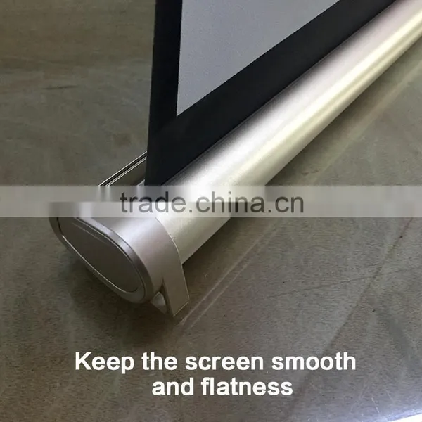 Golden Tone Tabletop Micro Portable Presenter Projector Screen, Easy Carry Outdoor Wall Mount Projection Screen 40" 50" photo-4