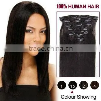 2015 New Clip on Hair Extension/clip-in Human Hair photo-3