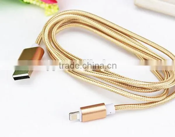 2016 Original Micro USB Cable With Colorful Nylon Line Metal Plug for IPhone 6 Plus 5s IPadmini For Samsung Xiaomi HTC Nokia Most Popular photo-5