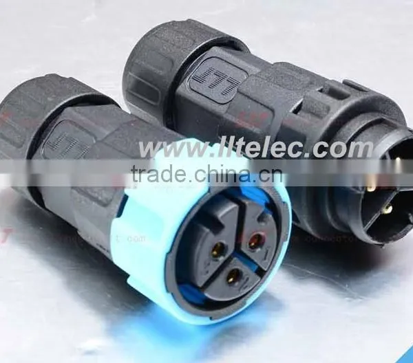 M25 2 Poles Snap-in Style Auto Locking Waterproof Connector photo-2