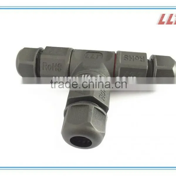 3 Out IP67 Wire Distribution Connector Screw Terminal Tee Connector photo-2