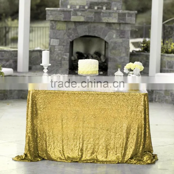 60*102" Royal Blue Wholesale Rectangle Sequin Table Cloth photo-3