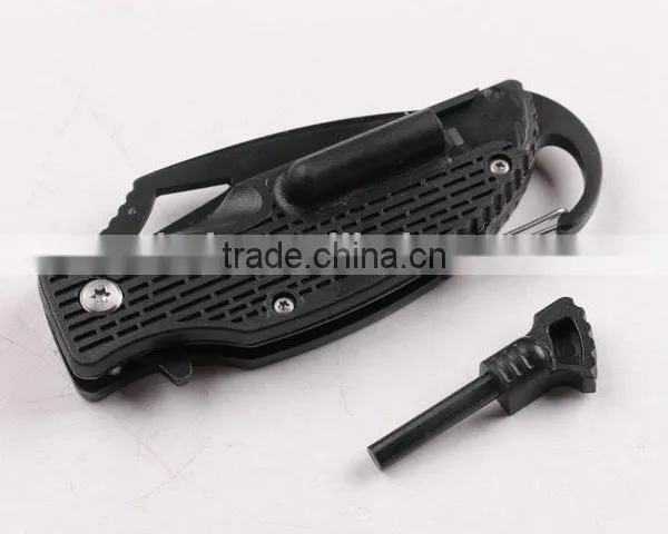 OEM Multifunctional Pocket Camping Knife With Fire Starter photo-4
