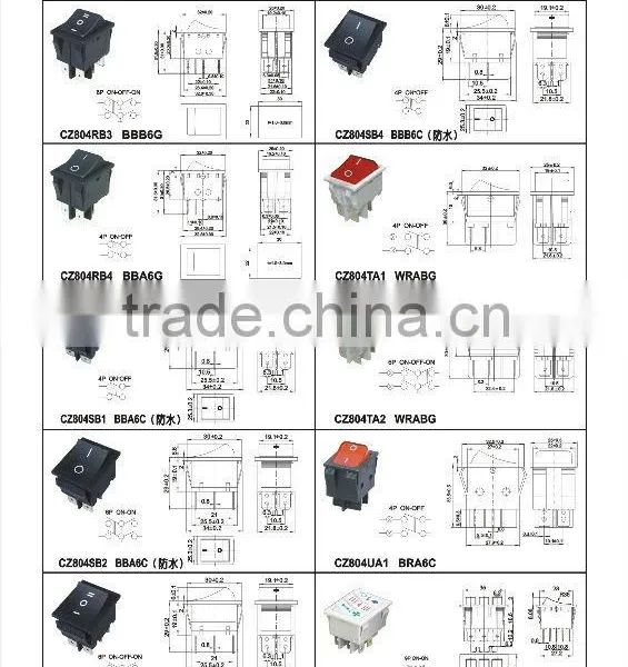 T85 on off Round Rocker Switch,Electric Bicycle Handle Rocker Switch Switch photo-6