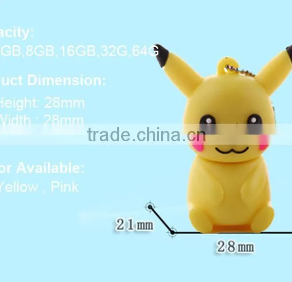 Pokemon PVC Usb Flash Drive Thousands Models Available,Custom Japan Cartoon Promotional Memory Stick With Metal Case photo-2