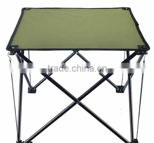 Portable Canvas Folding Bbq Table , Outdoor Camping Table , Picnic Folding Table