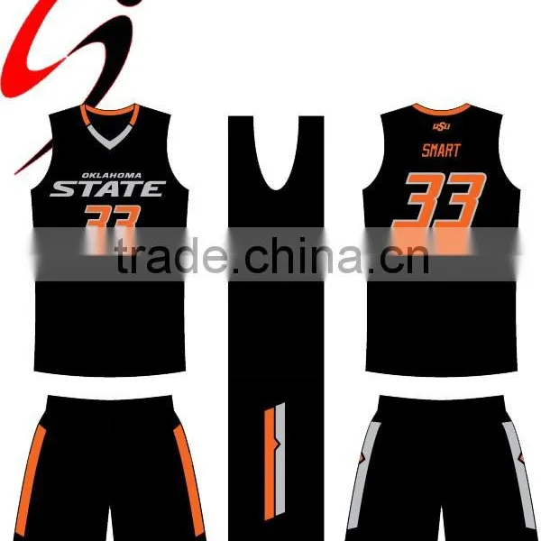 2015 New Design 100% Polyester Basketball Jersey photo-3