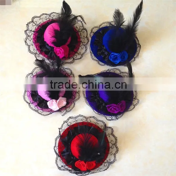 Wholesale Cheap Baby Girl Hair Decoration Mini Top Hat Clip photo-6