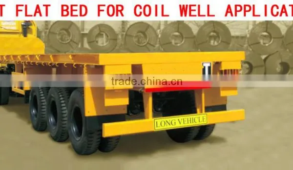 40 FT 60 FT SEMI LOW BED TRUCK TRAILER HEAVY DUTY AXLES HEAVY DUTY MULTILEAF SUSPENSION TRUCK TRAILER Heavy Duty Boat Trailers photo-4
