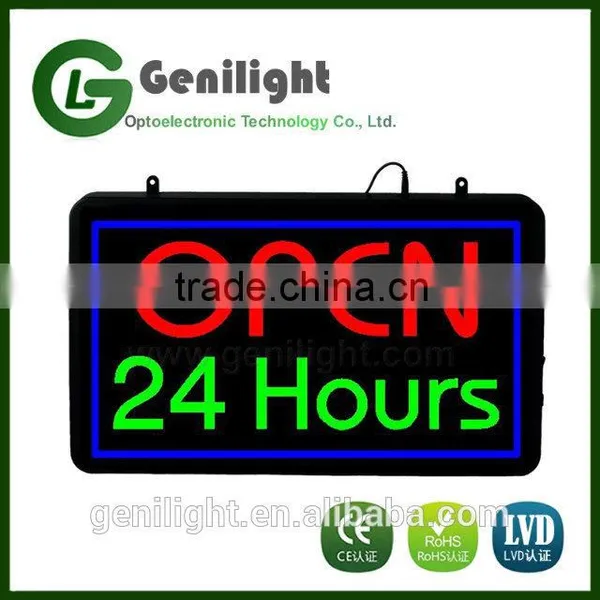Flashing Open 24Hrs Led New Window Shop Signs photo-2