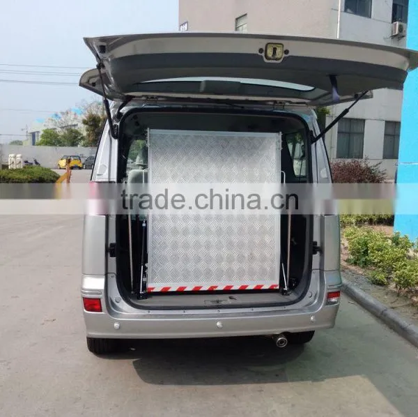 BMWR-201 Aluminum Manual Folding Car Motorcycle Wheelchair Ramp For Dongdeng Van Minivan photo-2
