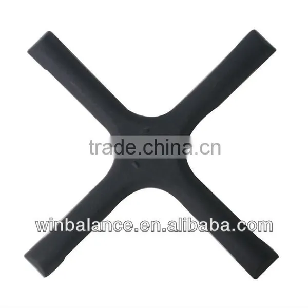 Cast Iron Black Cross Metal Chair Base