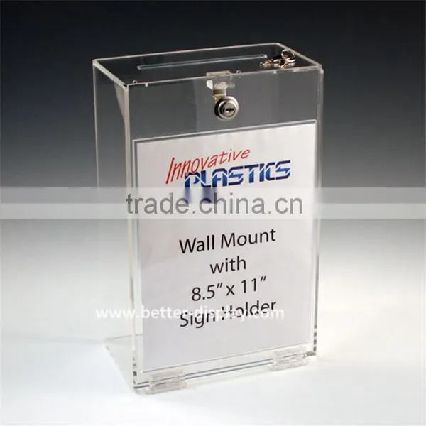 Wholesale Acrylic Charity Collection Bucket photo-2