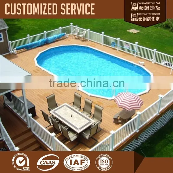 Wood Decking for Above Ground Pools