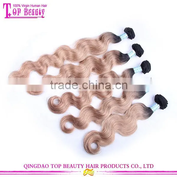 Drop Shipping Service China Wholesale Ombre Hair Extension 100% Unprocessed Brazilian Ombre Hair Weave photo-2