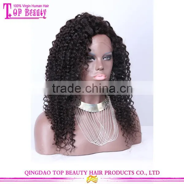 8A Grade 130%-200% Density Baby Hair Peruvian Human Hair Full Lace Wig Wavy Lace Frontal Wig photo-2