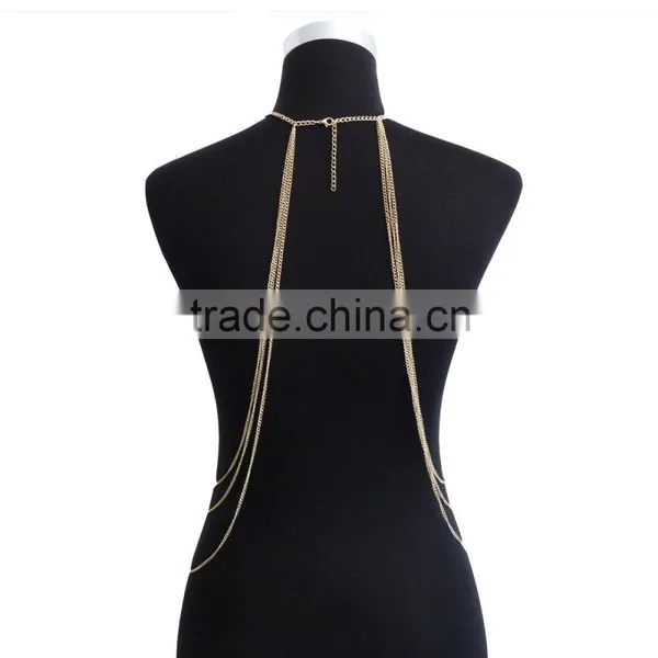 Crystal Body Jewelry Multilayer Tassel Body Chain photo-6