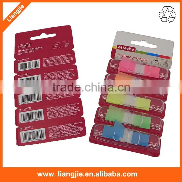 Transparent Fluorescent Pop up PET Printing Full Colors Index Sticky Note photo-4