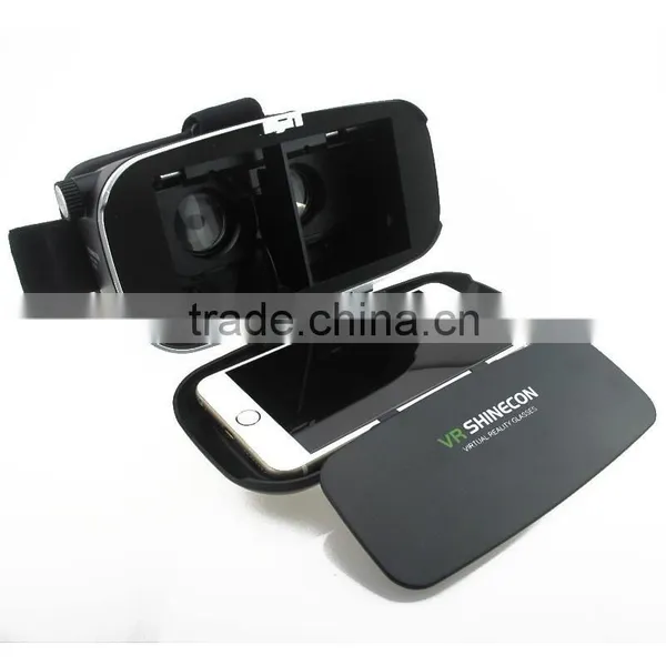 2016 Hot Sell VR Shinecon 3D VR Glasses Virtual Reality Glasses Google Cardboard Video Headset Helmet photo-3
