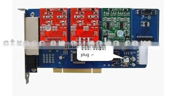 8 port FXS/FXO analog Asterisk PCI card