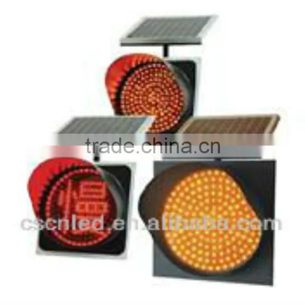 Long Lifetime Solar Flashing LED Traffic Light photo-4